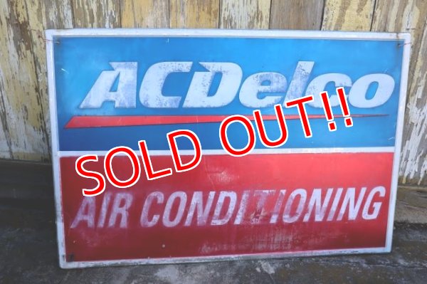 画像1: dp-231012-134 AC Delco / "AIR CONDITIONING" Metal Sign