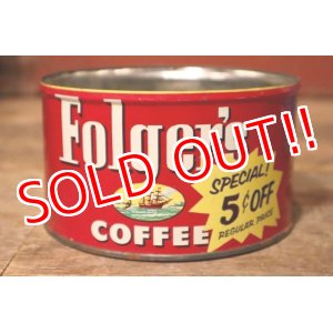 画像: dp-231016-14 Folger's COFFEE / Vintage Tin Can