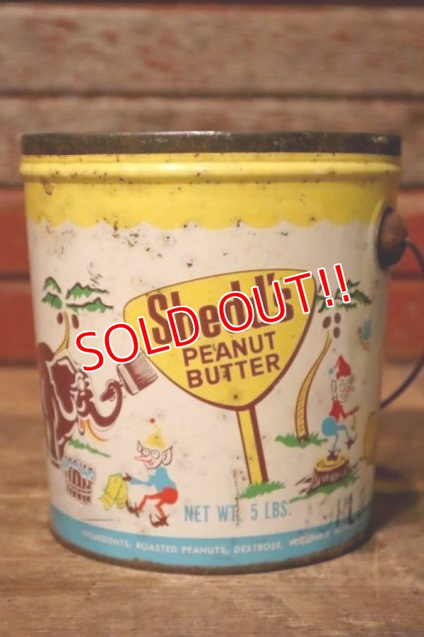 画像1: dp-231016-17 Shedd's PEAUTS BUTTER / 1960's Tin Can