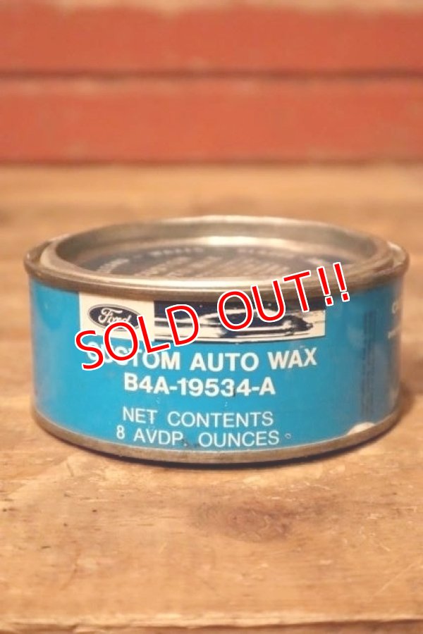 画像1: dp-231012-87 Ford / 1966 CUSTOM AUTO WAX 8 OZ. CAN