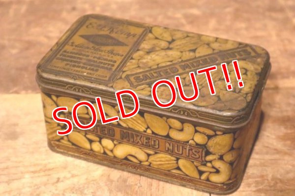 画像1: dp-231016-34 E.J. Kemp / 1930's SALTED MIXED PEANUTS Tin Can