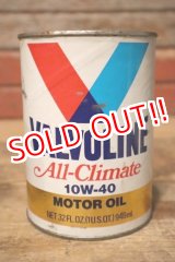 画像: dp-231012-74 VALVOLINE / All-Climate 10W-40 U.S. ONE QUART MOTOR OIL CAN