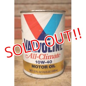 画像: dp-231012-74 VALVOLINE / All-Climate 10W-40 U.S. ONE QUART MOTOR OIL CAN