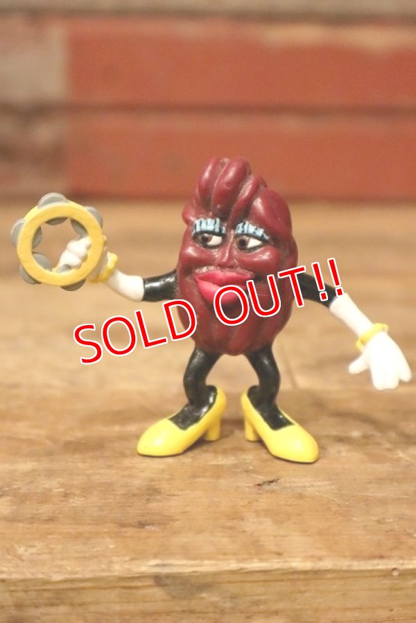 画像1: ct-231001-52 The California Raisins / 1988 PVC Figure "Yellow Shoes Female w/tambourine"