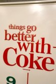 画像2: dp-231012-139 Coca-Cola / 1960's Wall Clock "things go better with Coke"