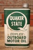 画像1: dp-231101-25 QUAKER STATE / DUPLEX OUTBOARD MOTOR OIL U.S. Quart Can