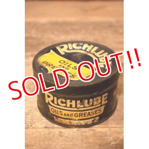 画像: dp-231012-44 RICHFIELD OIL CO. / 1920's-1930's RICHLUBE OILS AND GREASES 1 LB CAN