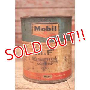 画像: dp-231012-07 Mobil / 1960's M&F Enamel ACCCENT RED Can