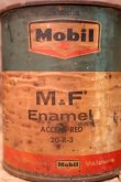 画像2: dp-231012-07 Mobil / 1960's M&F Enamel ACCCENT RED Can