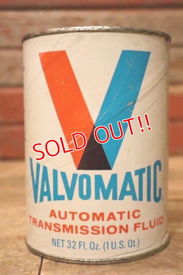 画像1: dp-230901-120 VALVOMATIC / 1960's Automatic Transmission Fluid One U.S. Quart Can