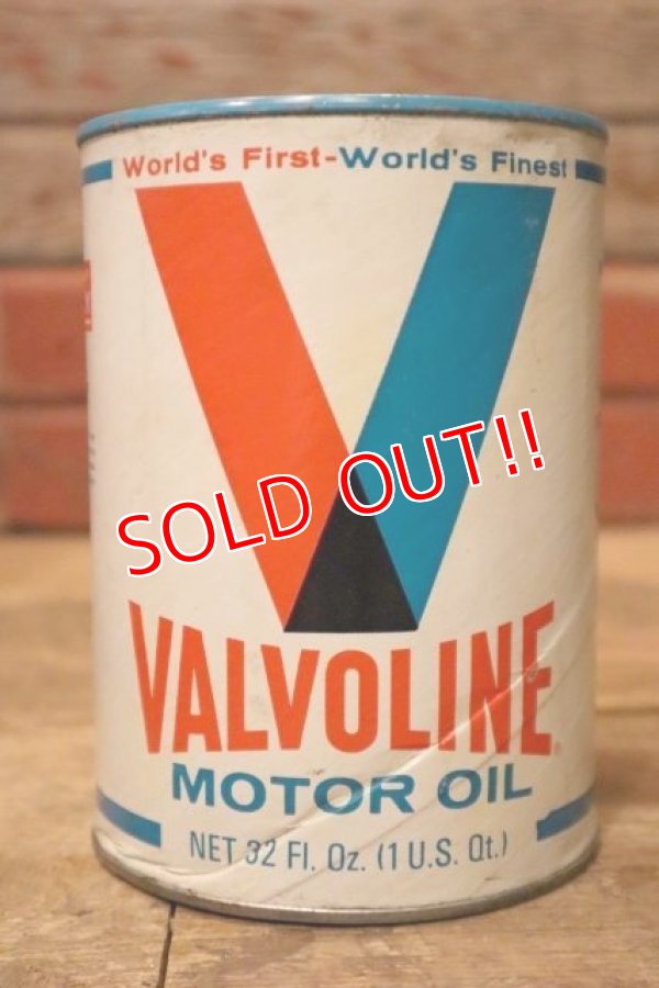 画像1: dp-230901-120 VALVOLINE / U.S. ONE QUART MOTOR OIL CAN