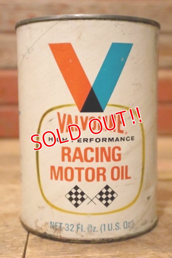 画像1: dp-230901-120 VALVOLINE / U.S. ONE QUART RACING MOTOR OIL CAN