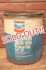 画像: dp-231101-09 Chevron / 1970's-1980's CHEVRON DELO 400 Motor Oil U.S. FIVE GALLONS CAN