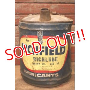 画像: dp-231101-10 RICHFIELD / 1950's-1960's RICHLUBE MOTOR OIL U.S. FIVE GALLONS CAN