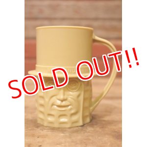 画像: ct-231211-06 PLANTERS / MR.PEANUT 1950's Plastic Mug (Light Brown)