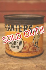 画像: ct-231206-05 PLANTERS / MR.PEANUT 1930's-1940's Salted CASHEW NUTS Can