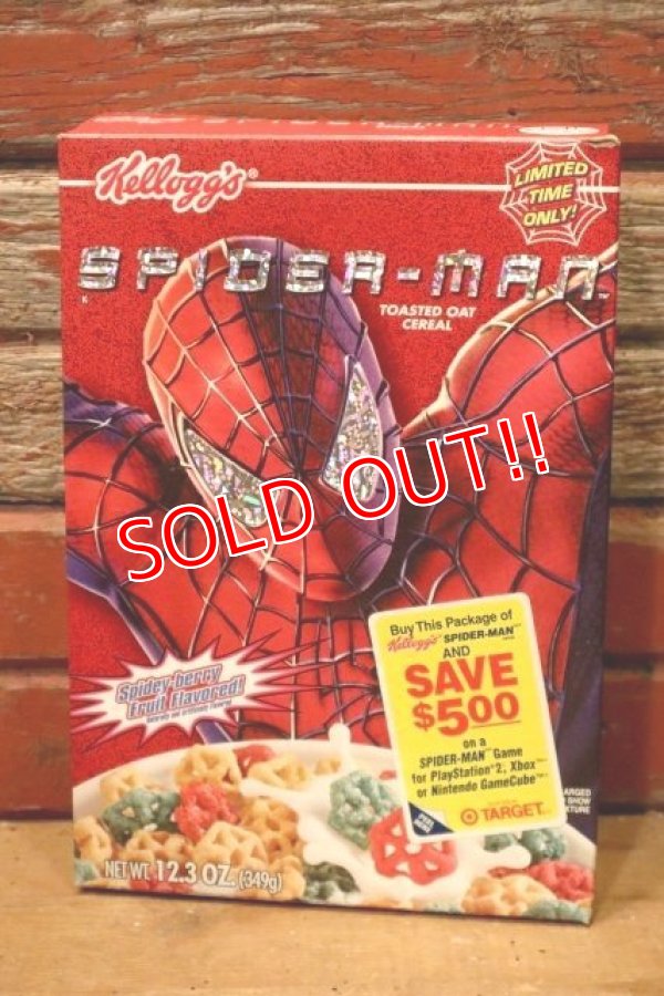 画像1: ct-231101-21 SPIDER-MAN / Kellogg's 2002 Cereal Box