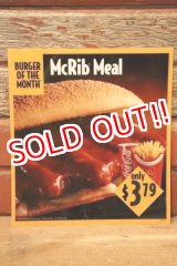 画像: dp-230901-45 McDonald's / 1994 Translite "McRib Meal"