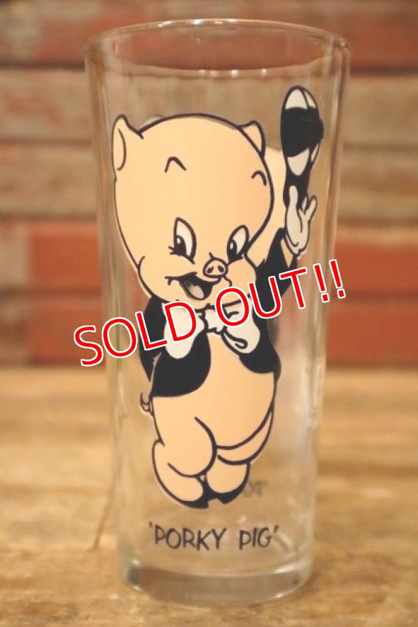 画像1: gs-231001-03 Porky Pig / PEPSI 1973 Collector Series Glass