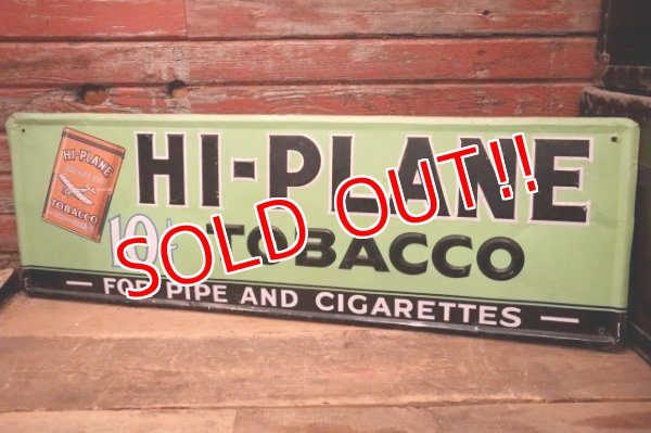 画像1: dp-240101-02 HI-PLANE TOBACCO / 1940's-1950's Metal Sign