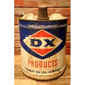 画像: dp-240101-51 SUNRAY DX OIL COMPANY / DX 1970's 5 U.S. GALLONS CAN