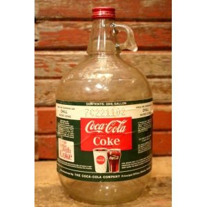 画像: dp-240101-08 Coca-Cola / 1960's Gallon Soda Fountain Syrup Jug Bottle (A)