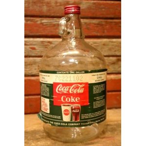 画像: dp-240101-10 Coca-Cola / 1960's Gallon Soda Fountain Syrup Jug Bottle (C)