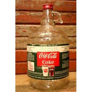 画像: dp-240101-11 Coca-Cola / 1960's Gallon Soda Fountain Syrup Jug Bottle (D)