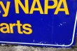 画像12: dp-240101-44 NAPA 1986 W-side Metal Sign