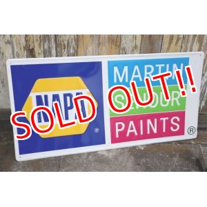 画像: dp-240101-39 NAPA MARTIN SENOUR PAINTS Metal Sign