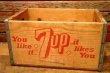 画像1: dp-240214-13 7up / 1970's Wood Box