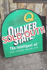 画像: dp-240101-20 QUAKER STATE MOTOR OIL / Late 1980's-1990's W-side Metal Sign