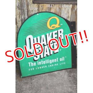 画像: dp-240101-20 QUAKER STATE MOTOR OIL / Late 1980's-1990's W-side Metal Sign