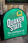 画像9: dp-240101-20 QUAKER STATE MOTOR OIL / Late 1980's-1990's W-side Metal Sign