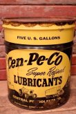 画像1: dp-240101-42 Cen-Pe-Co LUBRICANTS / 1970's-1980's 5 U.S.GALLONS Oil Can