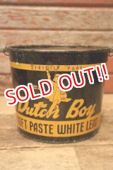 画像: dp-240214-05 Dutch Boy/ 1950's-1960's SOFT PASTE WHITE LEAD 25 LBS. NET Bucket