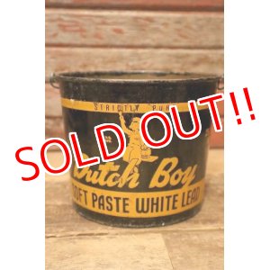 画像: dp-240214-05 Dutch Boy/ 1950's-1960's SOFT PASTE WHITE LEAD 25 LBS. NET Bucket