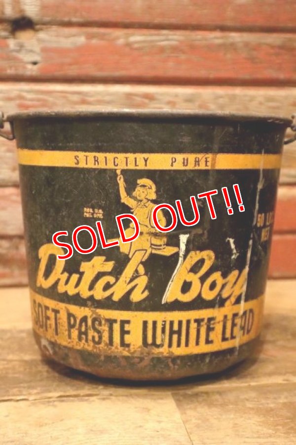 画像1: dp-240214-06 Dutch Boy/ 1950's-1960's SOFT PASTE WHITE LEAD 50 LBS. NET Bucket