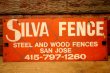 画像1: dp-240207-22 SILVA FENCE Metal Sign