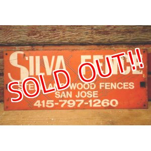 画像: dp-240207-22 SILVA FENCE Metal Sign