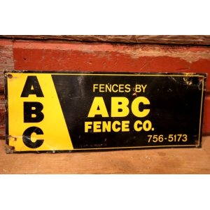 画像: dp-240207-22 ABC FENCE CO. Metal Sign