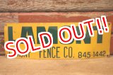 画像: dp-240207-22 LAMONT FENCE CO. Metal Sign