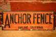 画像1: dp-240207-22 ANCHOR FENCE Metal Sign