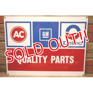 画像: dp-240207-08 AC GM Delco / QUALITY PARTS Metal Sign