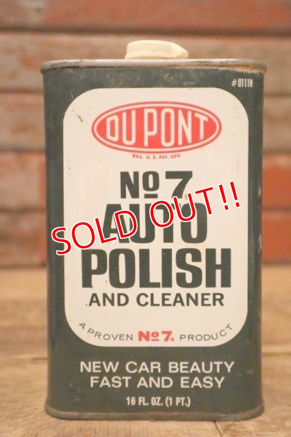 画像1: dp-240207-07 DU PONT / No7 AUTO POLISH AND CLEANER CAN