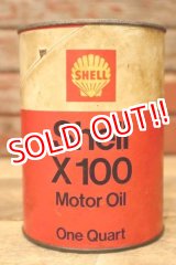 画像: dp-240207-18 SHELL / X-100 U.S. One Quart Motor Oil Can