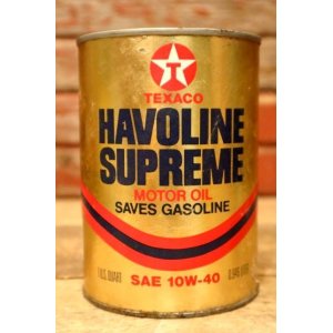 画像: dp-240207-18 TEXACO / HAVOLINE SUPREME MOTOR OIL One U.S. Quart Can