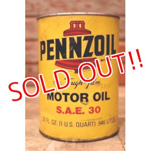 画像: dp-240207-18 PENNZOIL / SAE-30 One U.S. Quart Can