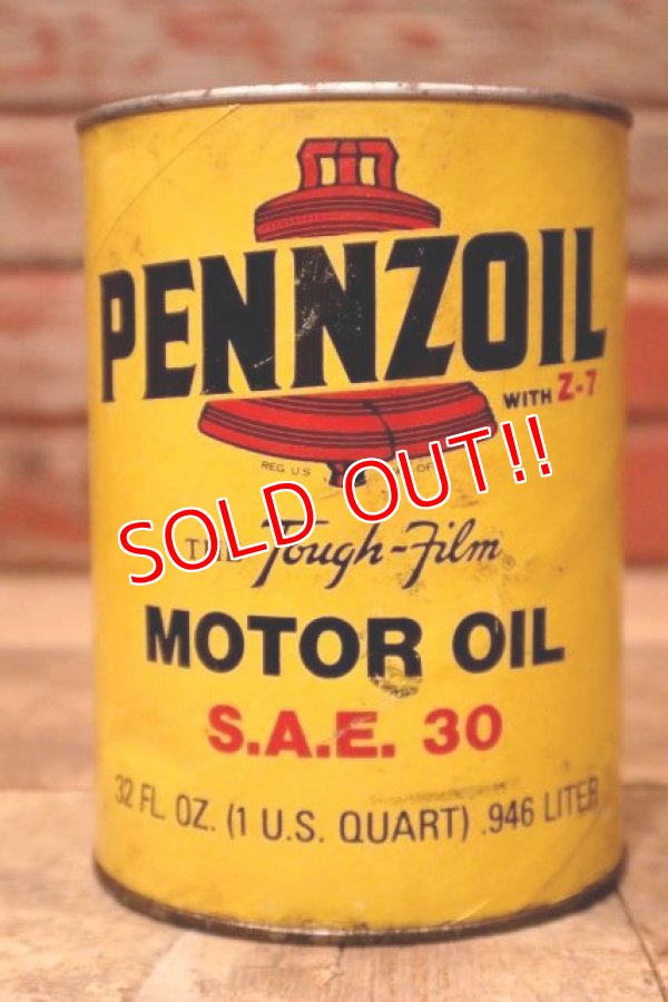 画像1: dp-240207-18 PENNZOIL / SAE-30 One U.S. Quart Can