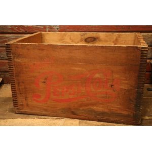 画像: dp-240124-28 PEPSI-COLA / 1950's-1960's Wood Box